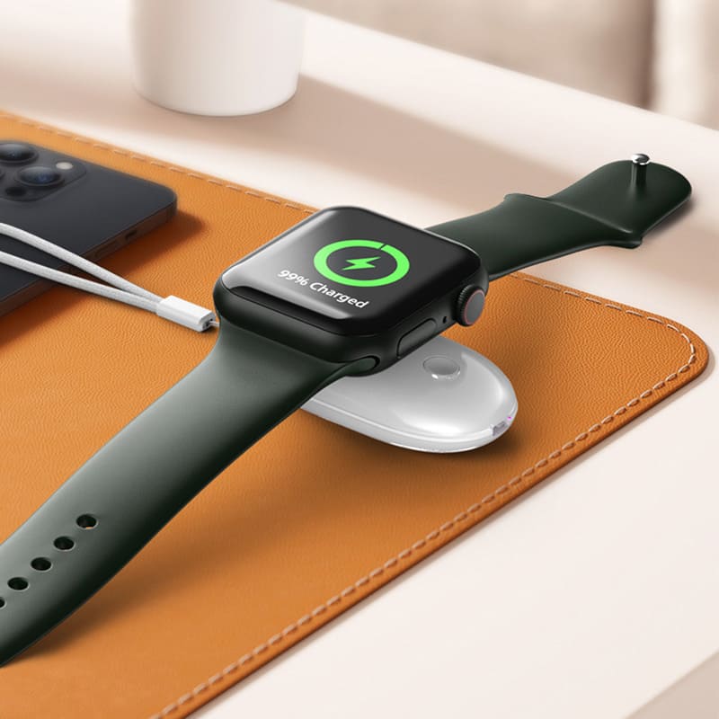 1000mAh RGB Watch Power Bank for Apple & Samsung Watches