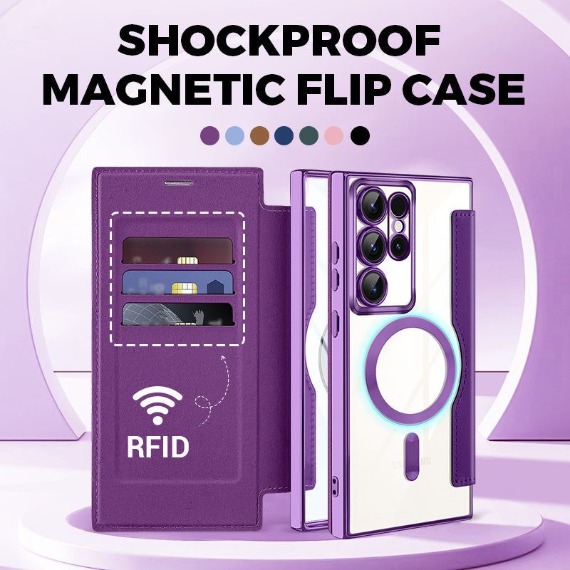 2025 New Leather Textured Flip Phone Case For Samsung S22/23/24/25 Series