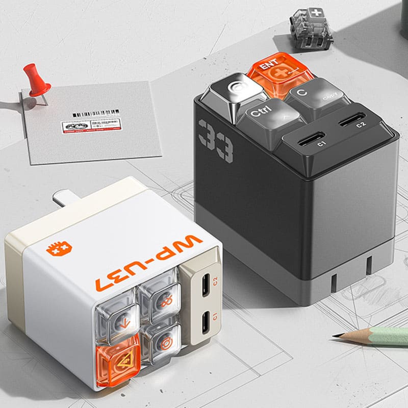 33W Dual Type-C Port Keyboard GaN Charger