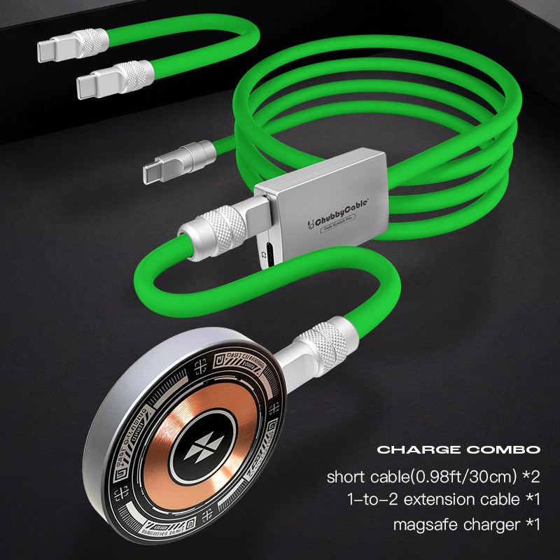 4-in1 Magnetic Charger & 3 Cables Go Charging Combo