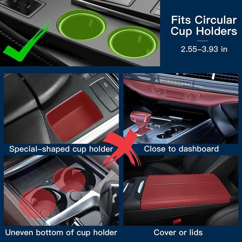 5-in-1 Multifunctional Car Cup Holder with 360° Rotating Food Tray