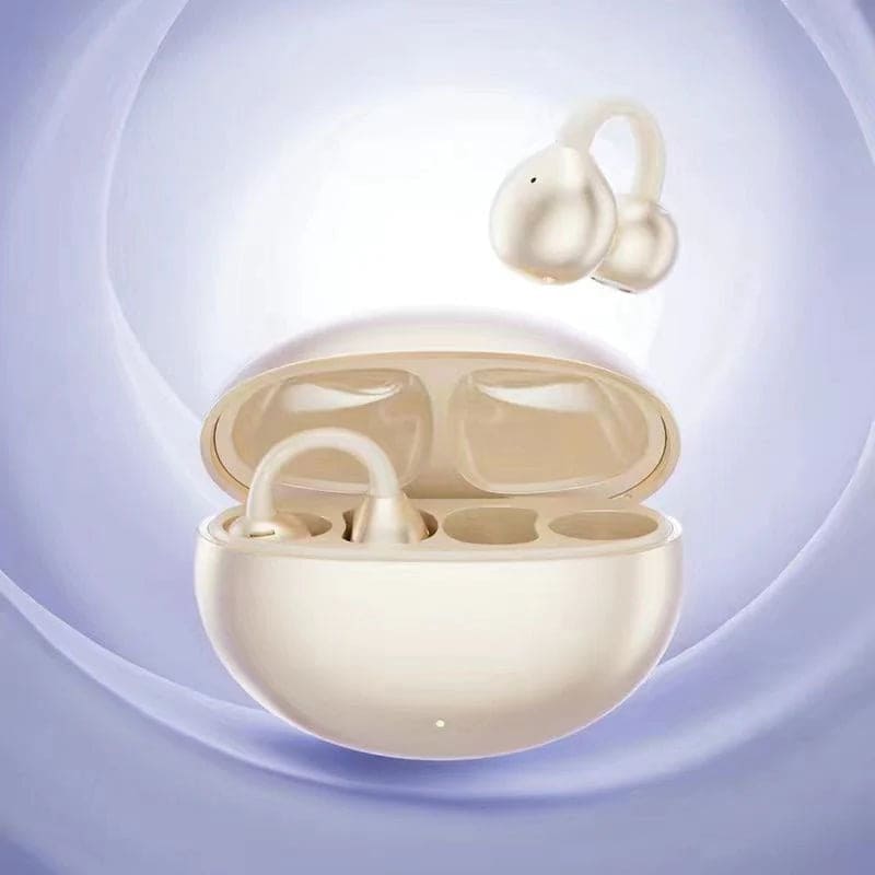 AI Translator Ultra-Light Open-Ear Clip Earbuds