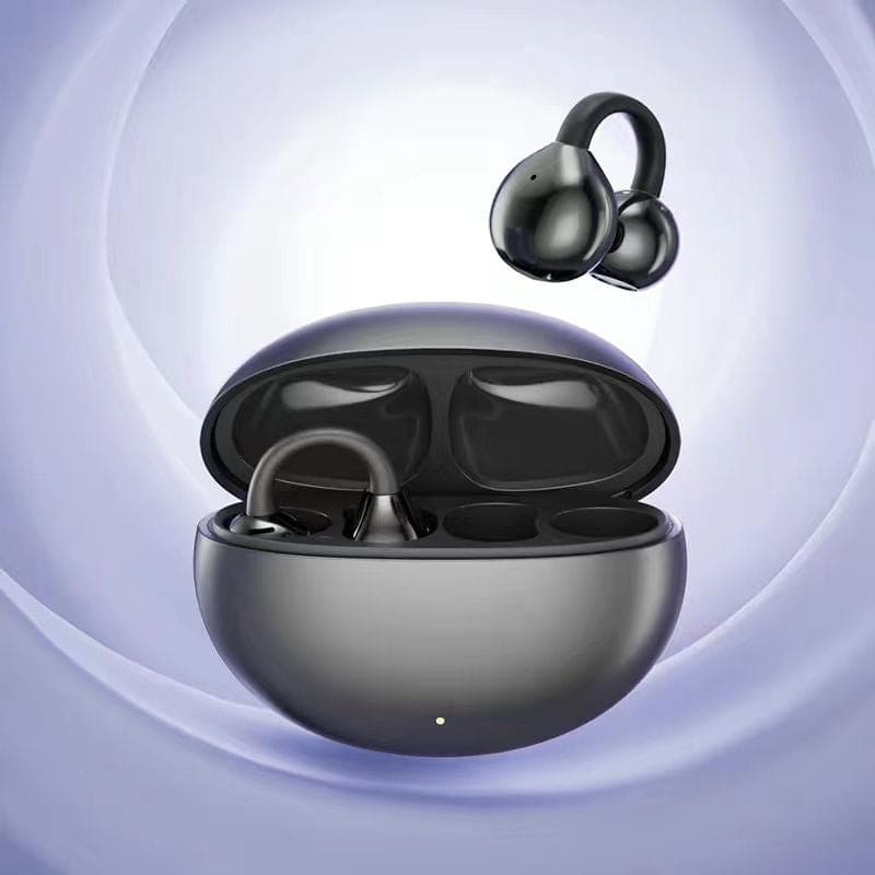 AI Translator Ultra-Light Open-Ear Clip Earbuds