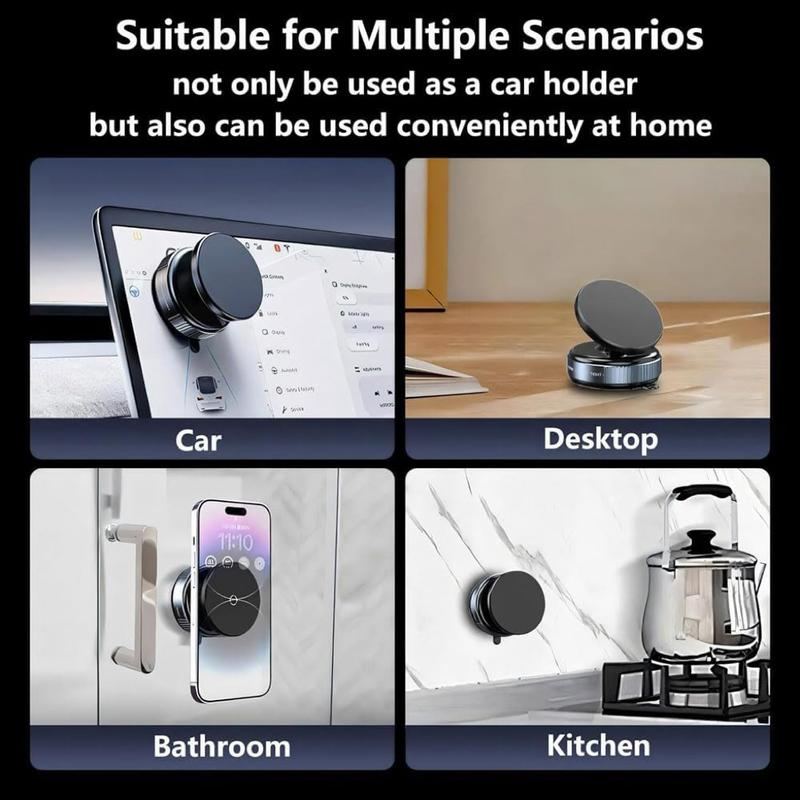 Adjustable 360° Magnetic Car Phone Holder – Foldable & Hands-Free