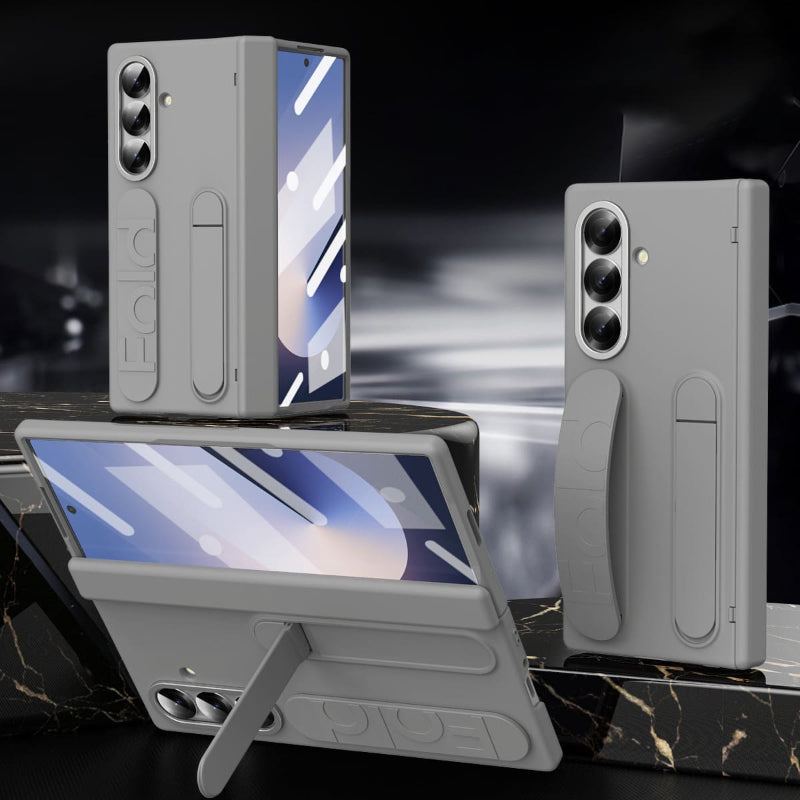 All-in-One ZFold7 Case with Hinge Protection, S Pen Slot, Built-In Strap & Screen Film