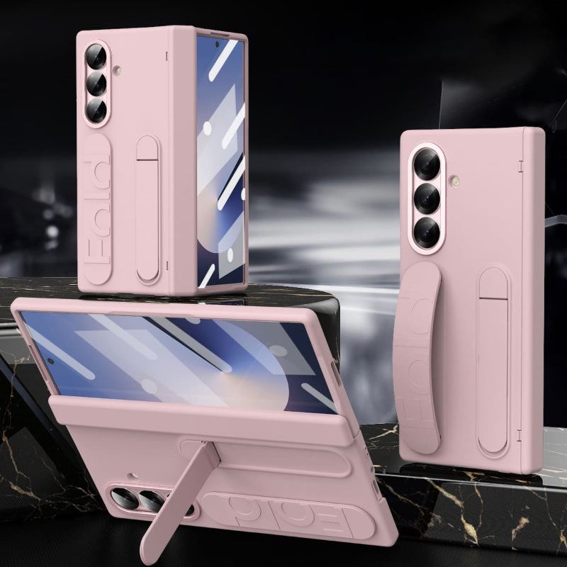 All-in-One ZFold7 Case with Hinge Protection, S Pen Slot, Built-In Strap & Screen Film