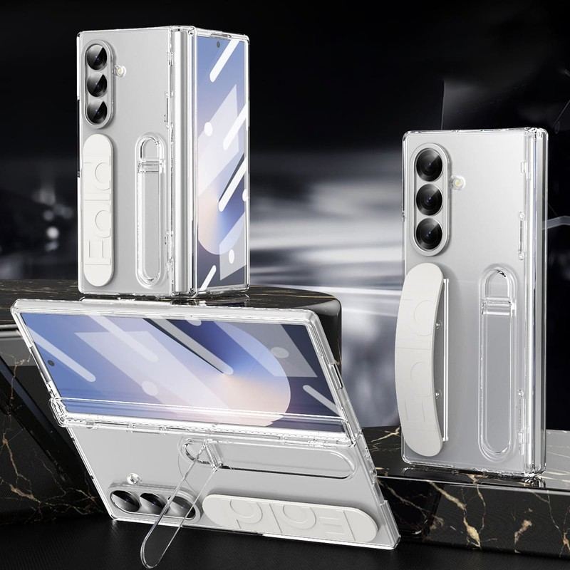 All-in-One ZFold7 Case with Hinge Protection, S Pen Slot, Built-In Strap & Screen Film