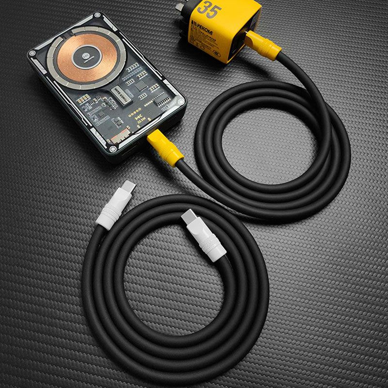 "Black Chubby" 240W Charging Cable With Color Connectors