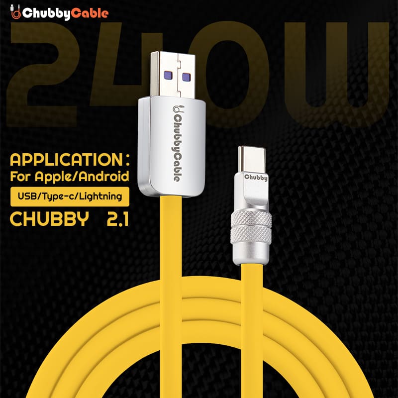 "Chubby 2.1" Classic Color 240W Fast Charging Cable