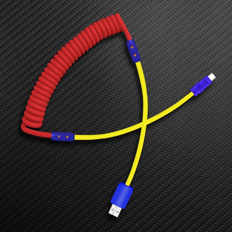 "Chubby Mood" Silicone Braided Fast Charging Cable #831