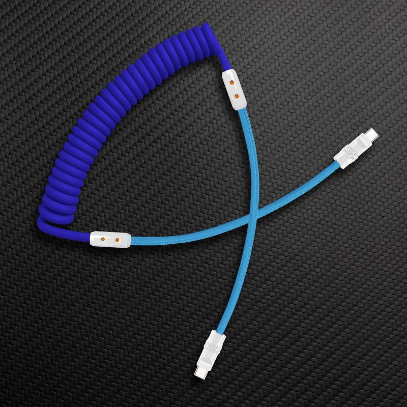 "Chubby Mood" Silicone Braided Fast Charging Cable #831