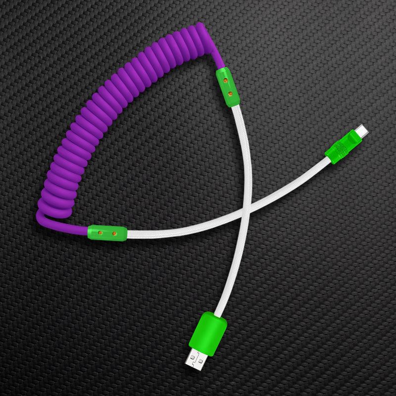 "Chubby Mood" Silicone Braided Fast Charging Cable #831