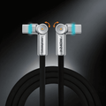 Chubby RotateX - 240W Dual 180° Rotating Fast Charging Cable With LED Light