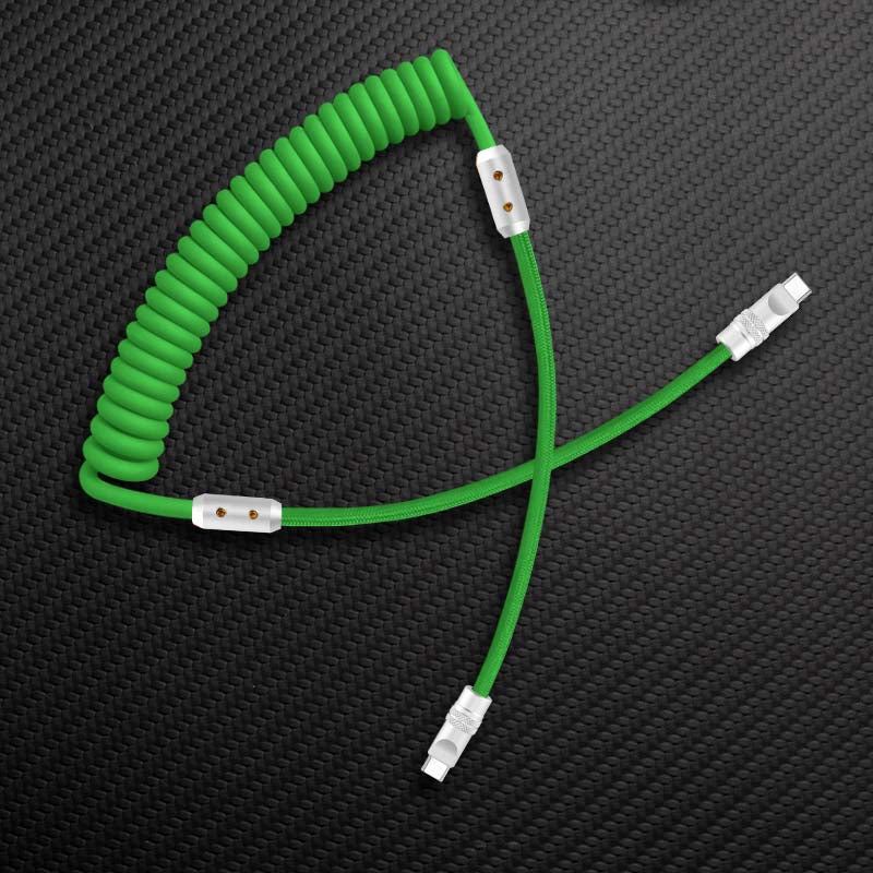 "Chubby" Spring Braided Silicone Fast Charge Cable