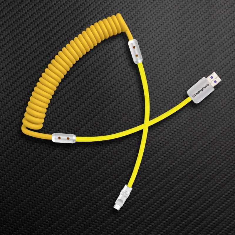 "Chubby" Spring Braided Silicone Fast Charge Cable
