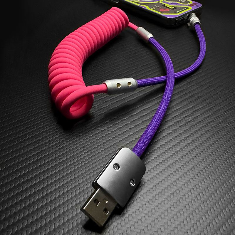 "Chubby" Spring Braided Silicone Fast Charge Cable