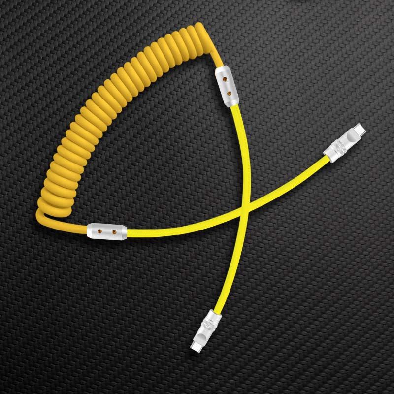 "Chubby" Spring Braided Silicone Fast Charge Cable