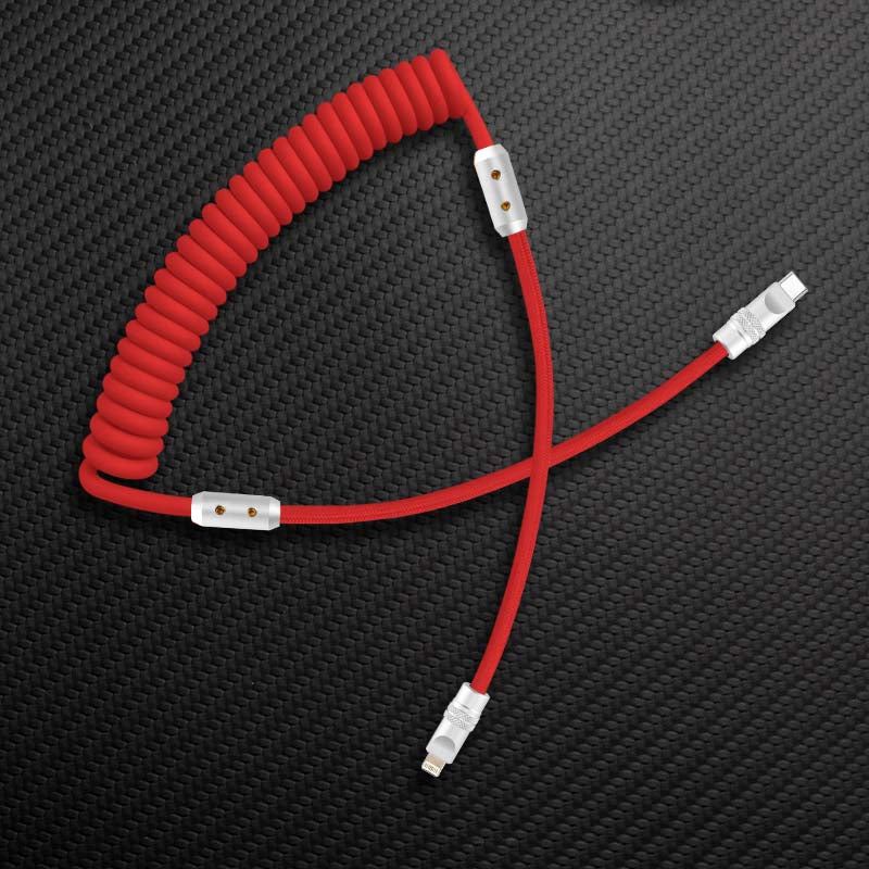 "Chubby" Spring Braided Silicone Fast Charge Cable