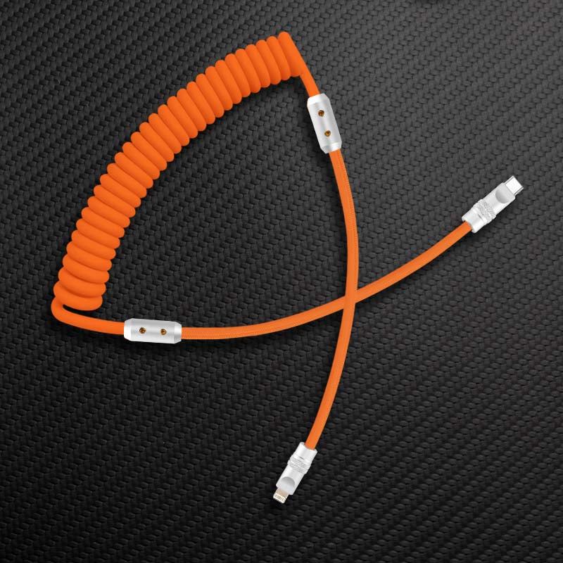 "Chubby" Spring Braided Silicone Fast Charge Cable