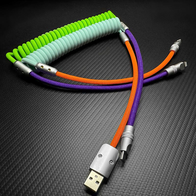 "Chubby" Spring Braided Silicone Fast Charge Cable