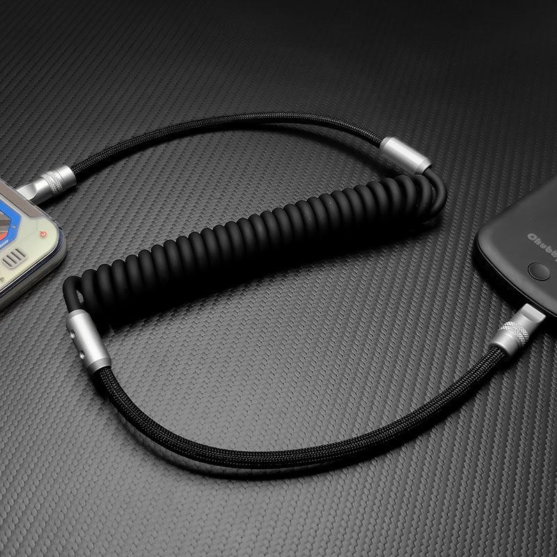 "Chubby" Spring Braided Silicone Fast Charge Cable