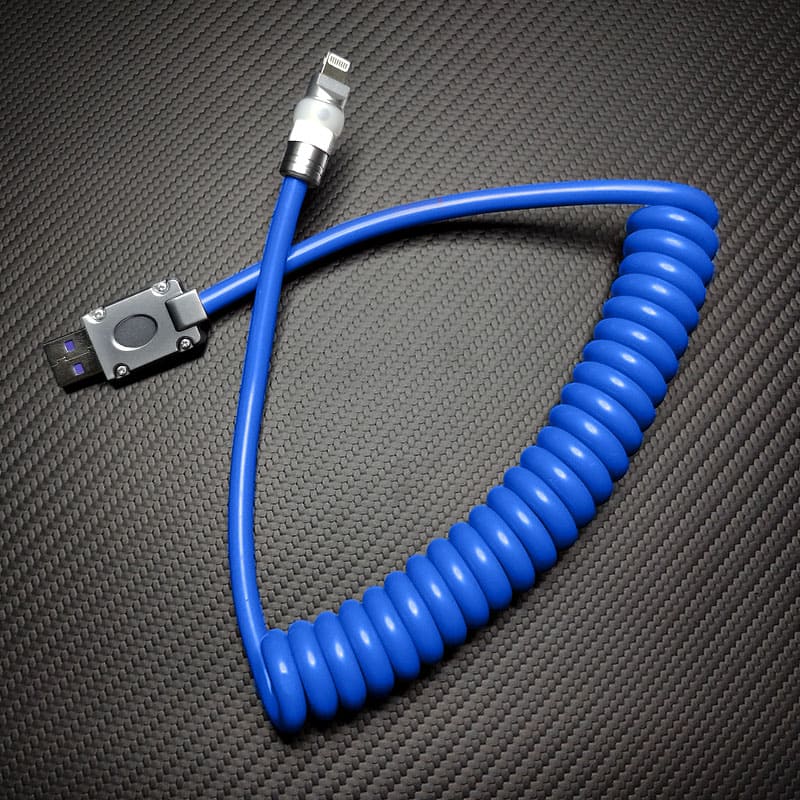 "Neon Chubby" Neon Glow Fast Charge Spring Cable with Gradient Illumination