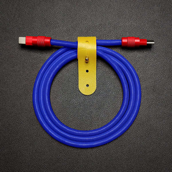 "Chubby" Vibrant Color-block Braided Charge Cable