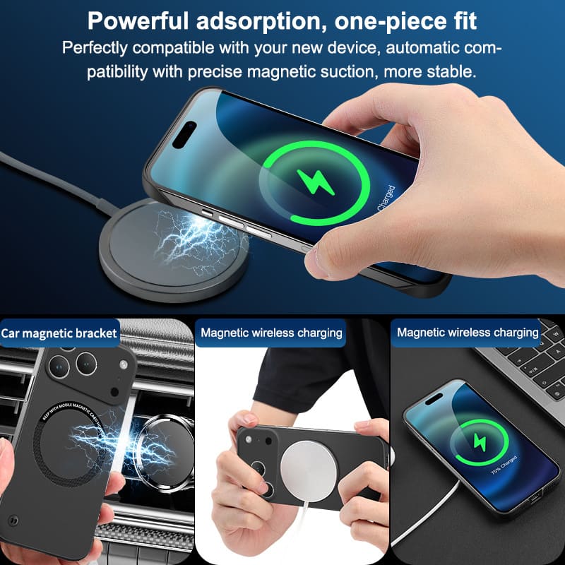 ChubbyArmor AeroGrip - 0.3mm Ultra-Thin Magnetic Skeleton Case with Aircraft-Grade PC Armor