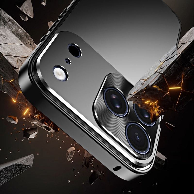 ChubbyArmor AirFrame - Ultra-Thin Metal Frame Case With Detachable Matte Back & Lens Protector For iPhone 17