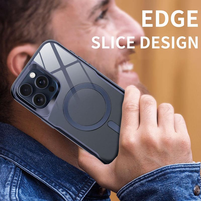 "ChubbyArmor" Cyber Transparent Electroplated Magnetic Case For iPhone 17