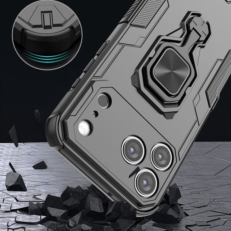 ChubbyArmor Defender – Military-Grade Magnetic Shockproof Case with 360° Hidden Metal Kickstand