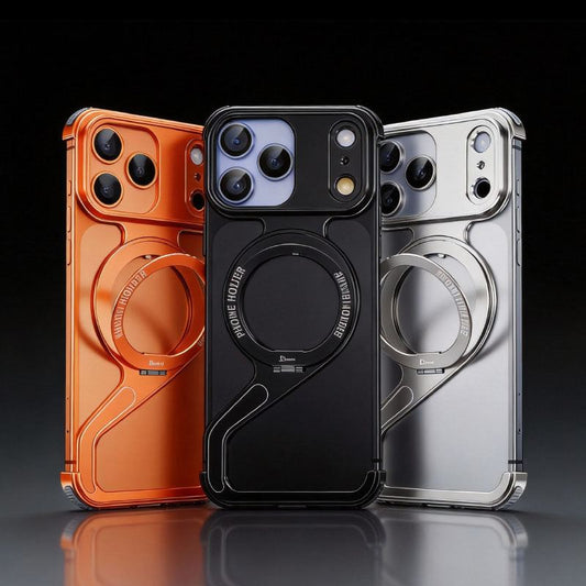 ChubbyArmor Edge - Magnetic Bracket Metal Frame Case for iPhone 17