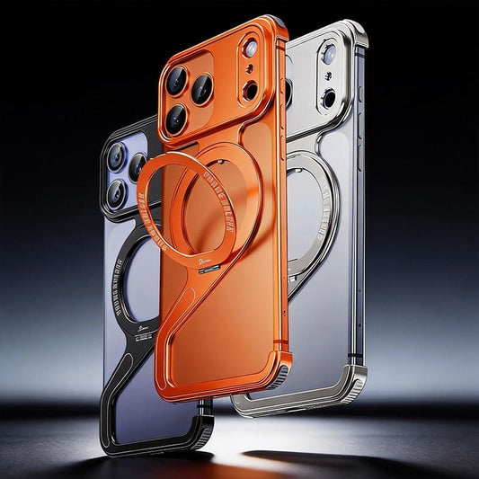 ChubbyArmor Edge - Magnetic Bracket Metal Frame Case for iPhone 17