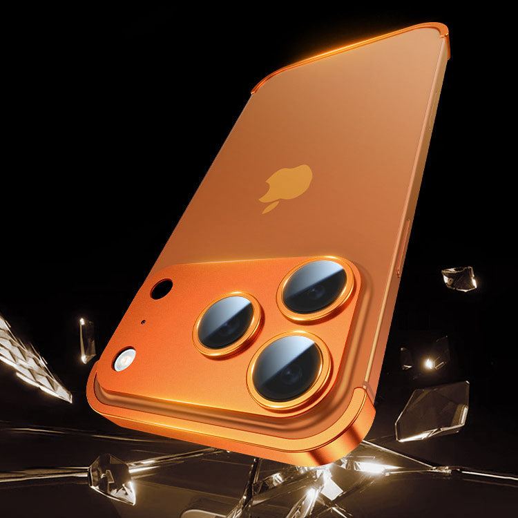 ChubbyArmor EdgeGuard – Ultra-Thin Frameless Metal Corner Case with Camera Lens Protector for iPhone 17