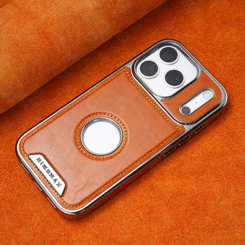ChubbyArmor Elite - Magnetic Leather Case with Electroplated Frame for iPhone 17