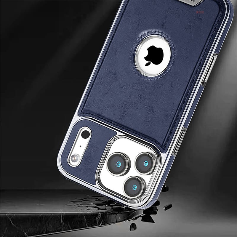 ChubbyArmor Elite - Magnetic Leather Case with Electroplated Frame for iPhone 17