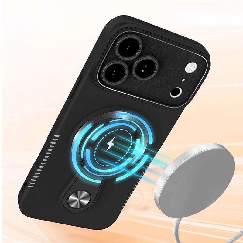 ChubbyArmor Flex - Silicone Magnetic Case with Built-in Stand for iPhone 17