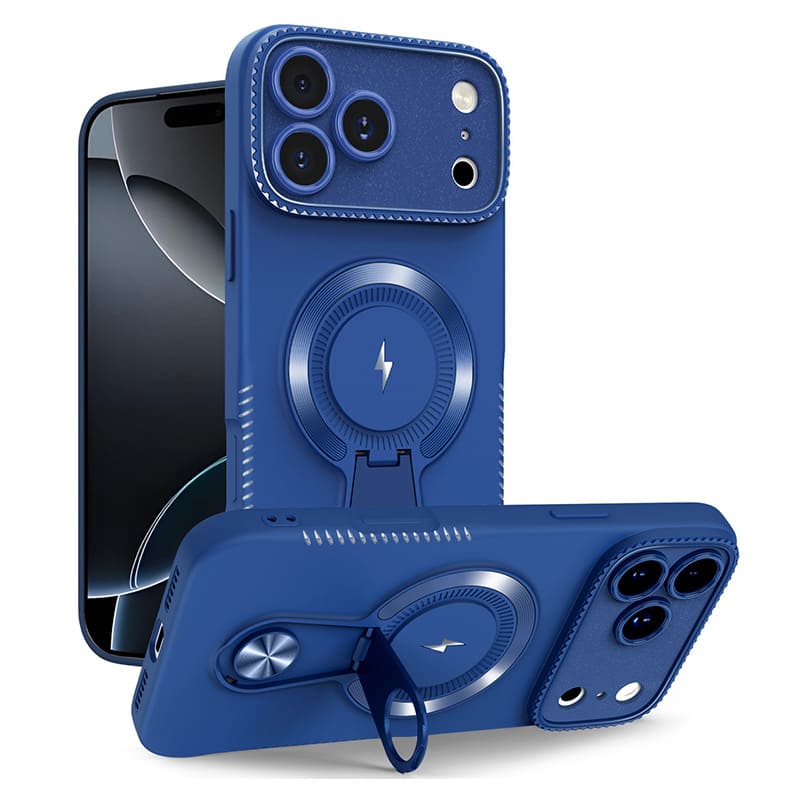 ChubbyArmor Flex - Silicone Magnetic Case with Built-in Stand for iPhone 17