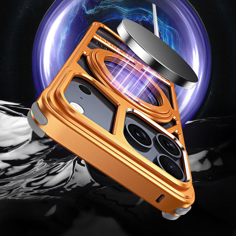 ChubbyArmor Ghost - Skeletonized Metal Magnetic iPhone Case With Stand