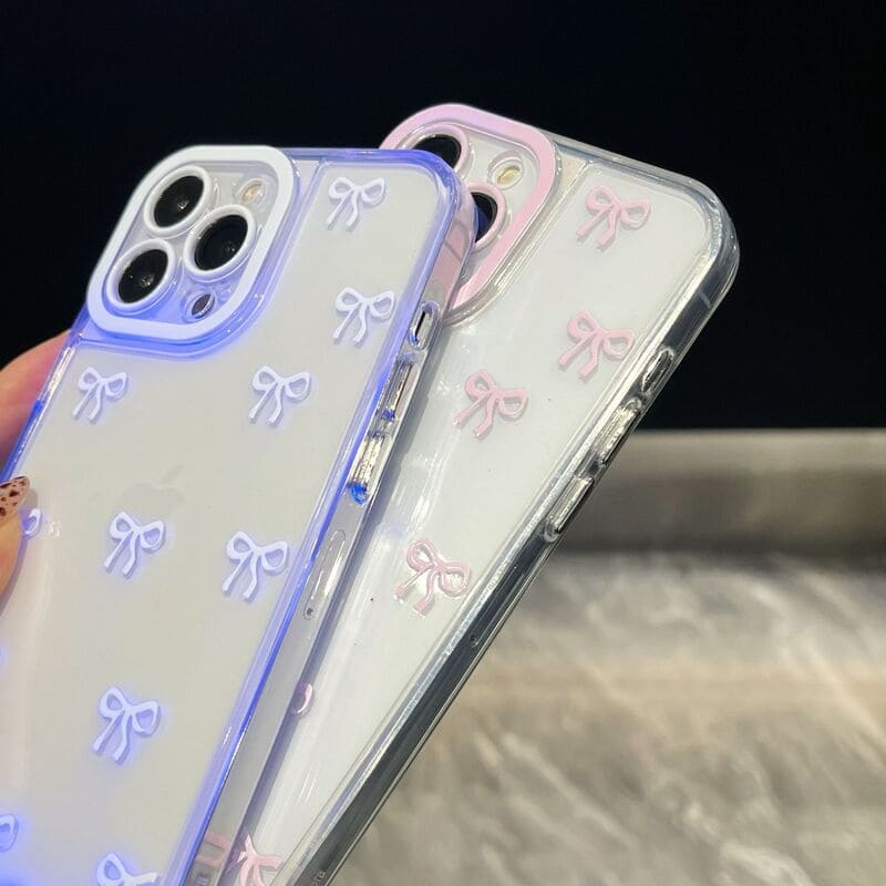 ChubbyArmor Glow - Vibrant LED Bowknot Case for iPhone 17