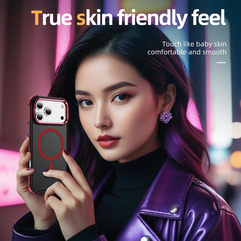 ChubbyArmor MagShield - Translucent Magnetic Case for iPhone 17 & 16-13 , Military Shockproof with Built-in Camera Stand