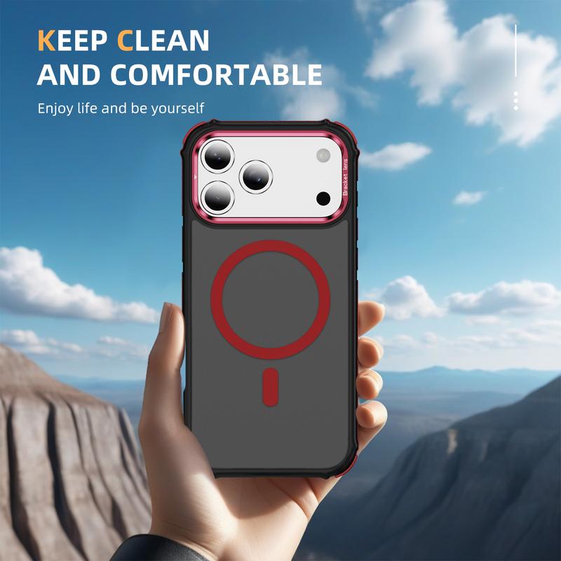 ChubbyArmor MagShield - Translucent Magnetic Case for iPhone 17 & 16-13 , Military Shockproof with Built-in Camera Stand