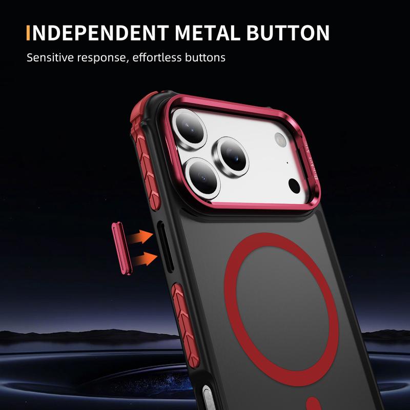 ChubbyArmor MagShield - Translucent Magnetic Case for iPhone 17 & 16-13 , Military Shockproof with Built-in Camera Stand