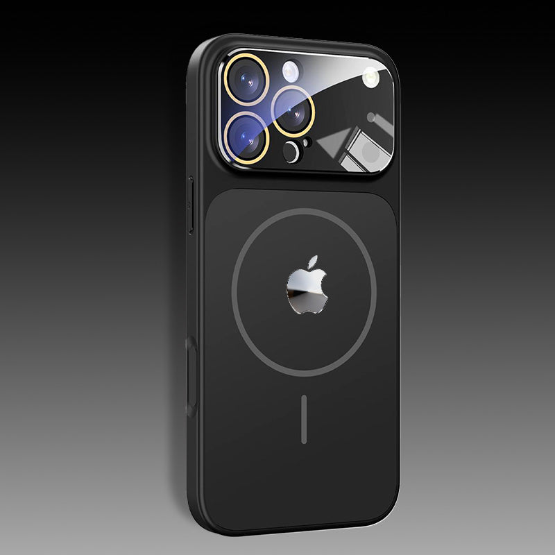 ChubbyArmor Maglite - 17 Modeling Lens Protection Frosted Glass Phone Case For iPhone