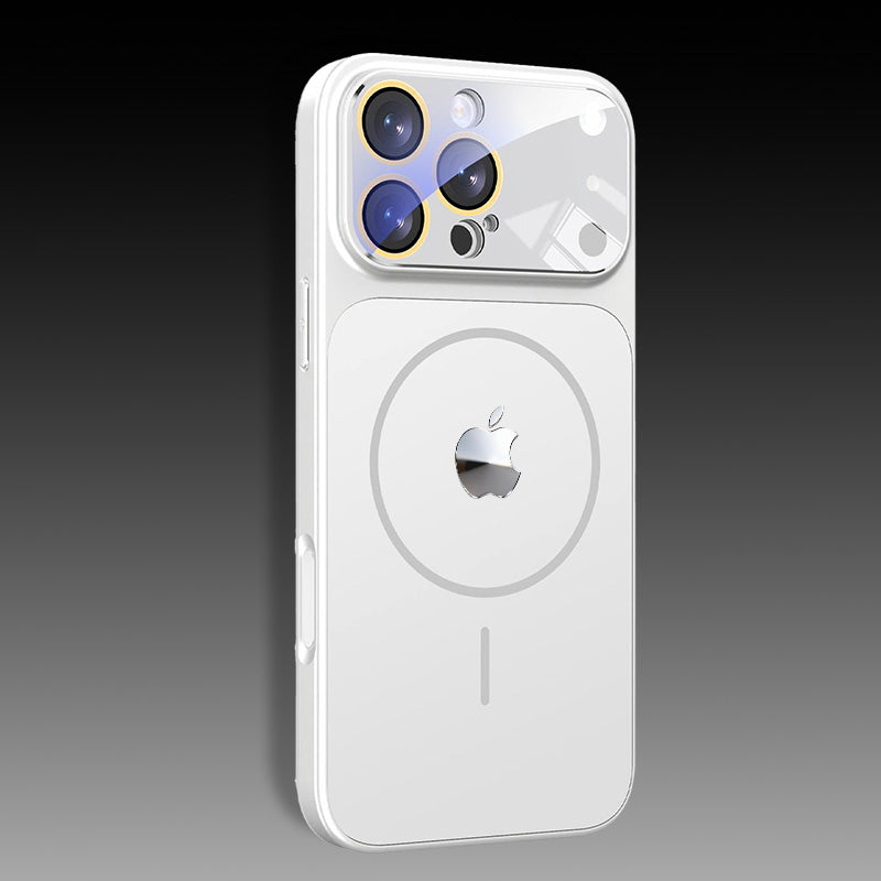 ChubbyArmor Maglite - 17 Modeling Lens Protection Frosted Glass Phone Case For iPhone