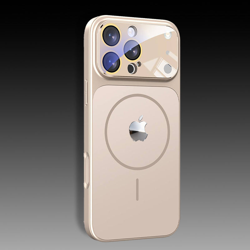 ChubbyArmor Maglite - 17 Modeling Lens Protection Frosted Glass Phone Case For iPhone