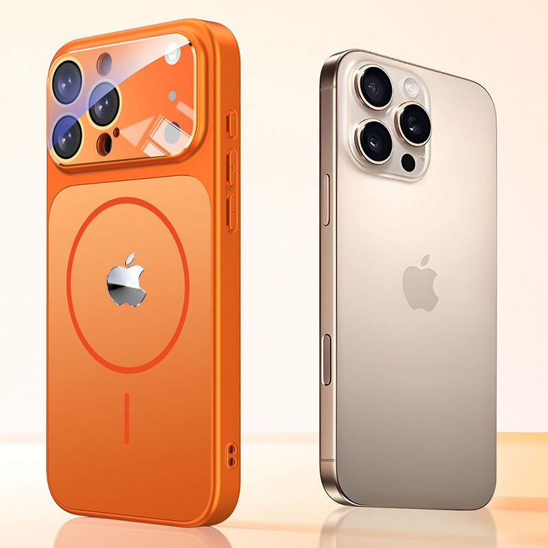 ChubbyArmor Maglite - 17 Modeling Lens Protection Frosted Glass Phone Case For iPhone