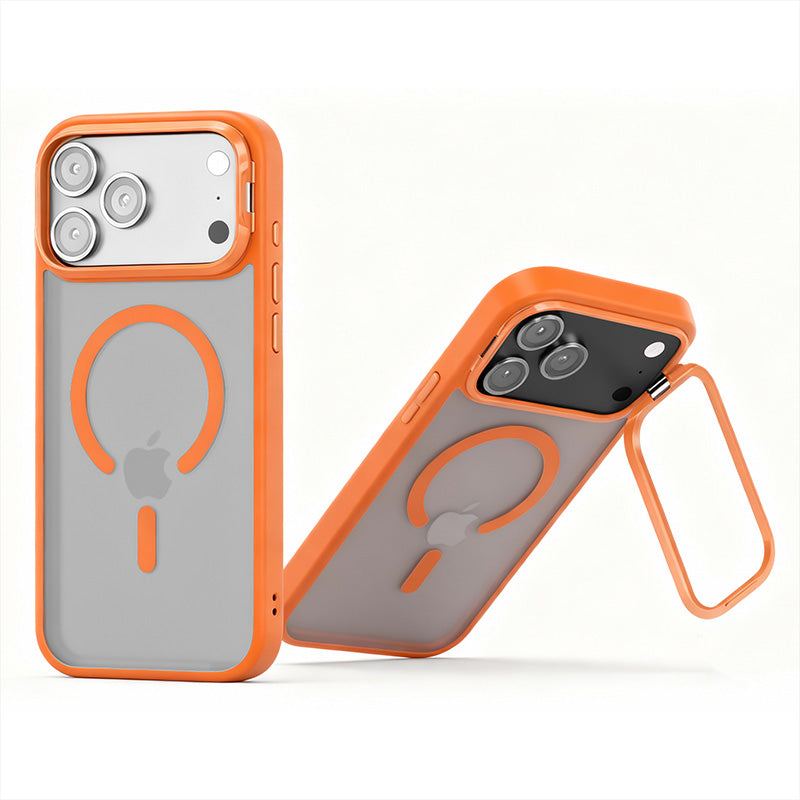 ChubbyArmor Proof - Contact Lens Holder & Magsafe Magnetic Coil Frosted Case For iPhone 17