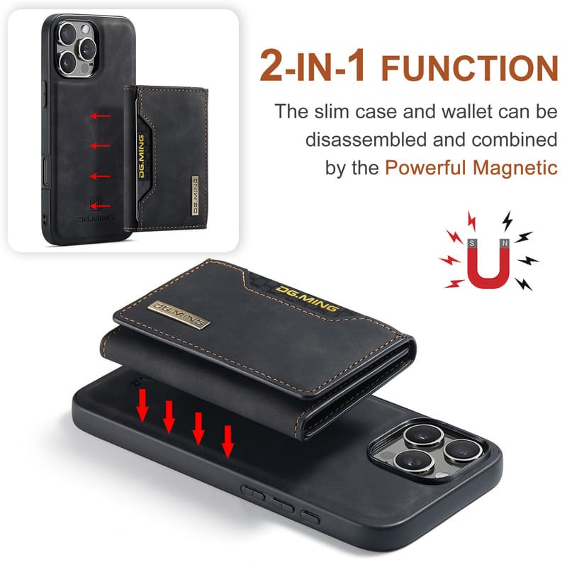 ChubbyArmor Safe - Detachable Magnetic Wallet Case with Stand for iPhone 17