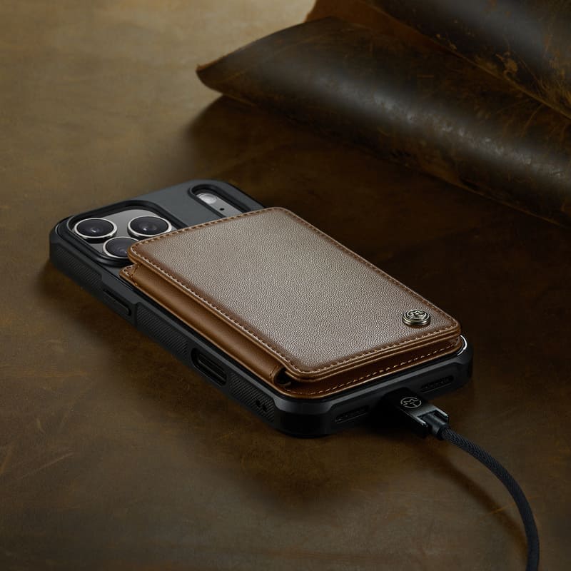 ChubbyArmor Safe - RFID Wallet Case with Stand for iPhone 17